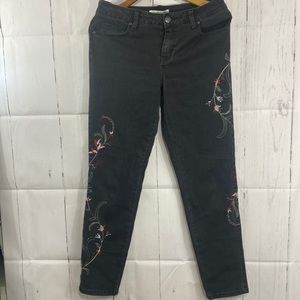 94. Cleo flower jeans size 6